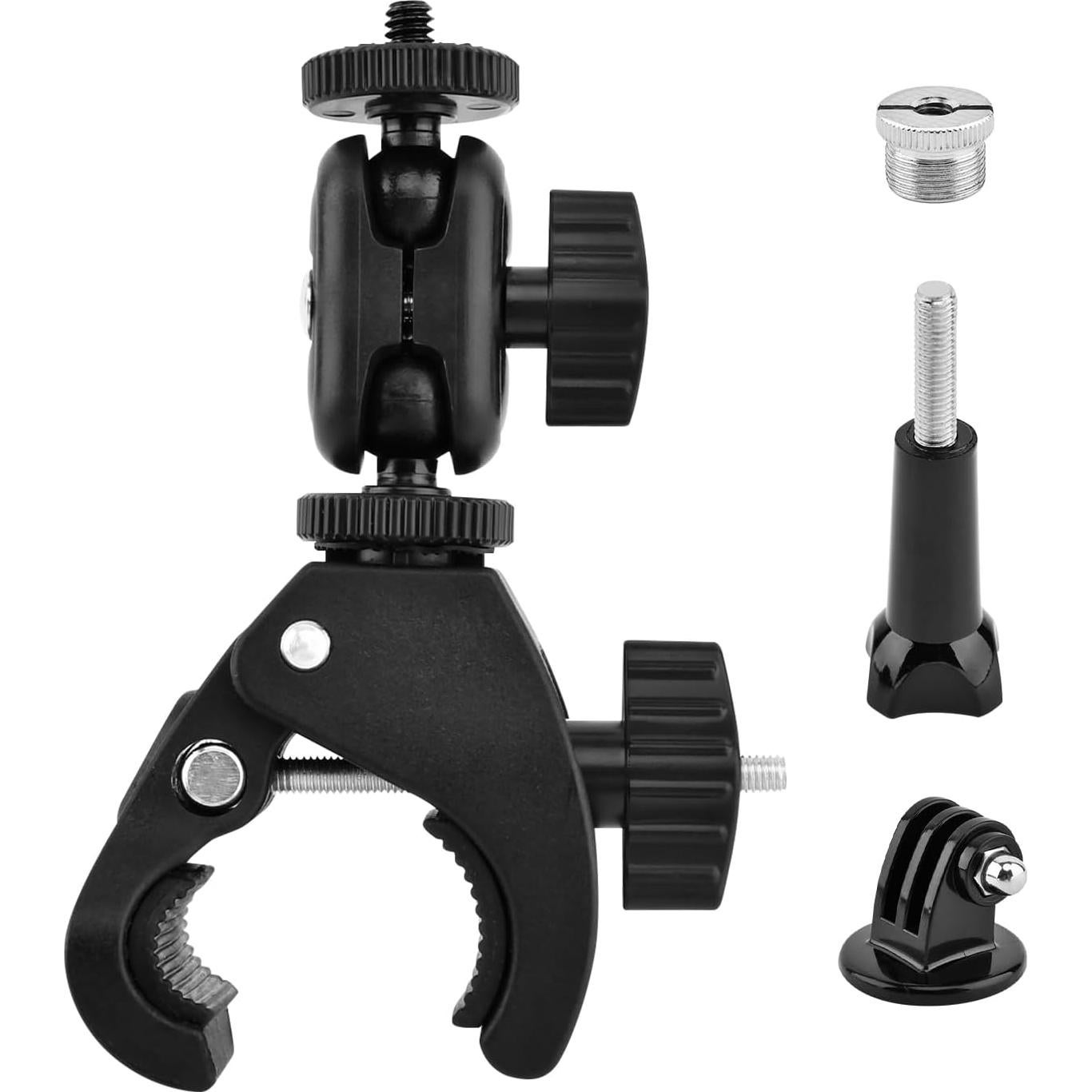 Pinza de Cangrejo Mic Loyanger, Soporte Ajustable 360° Negro