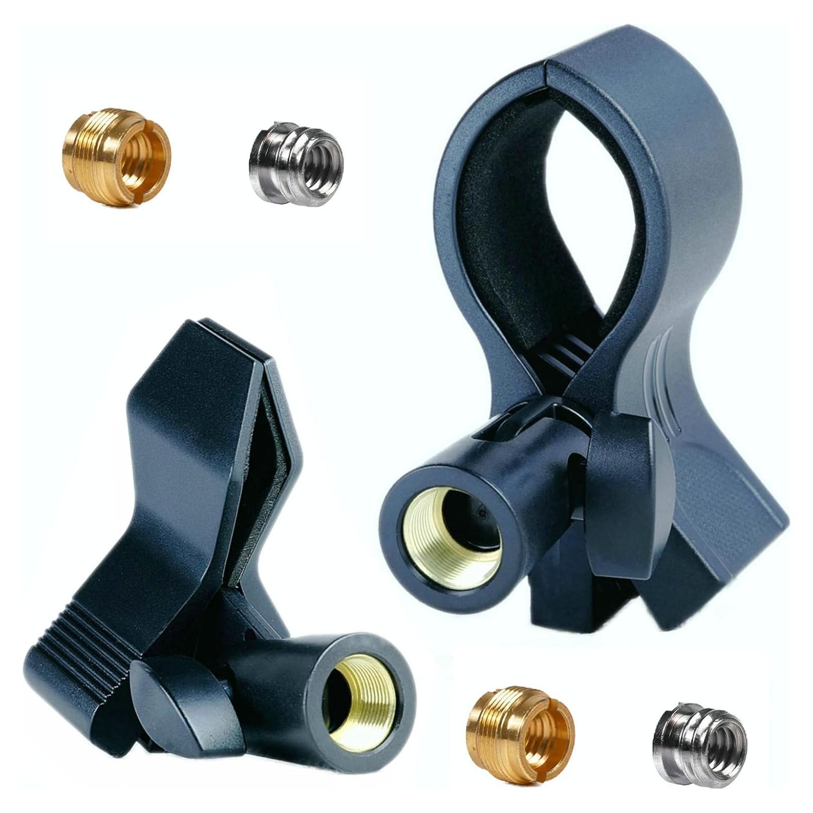 Clip de Micrófono Universal Ajustable C1+C2 - Soporte Metal