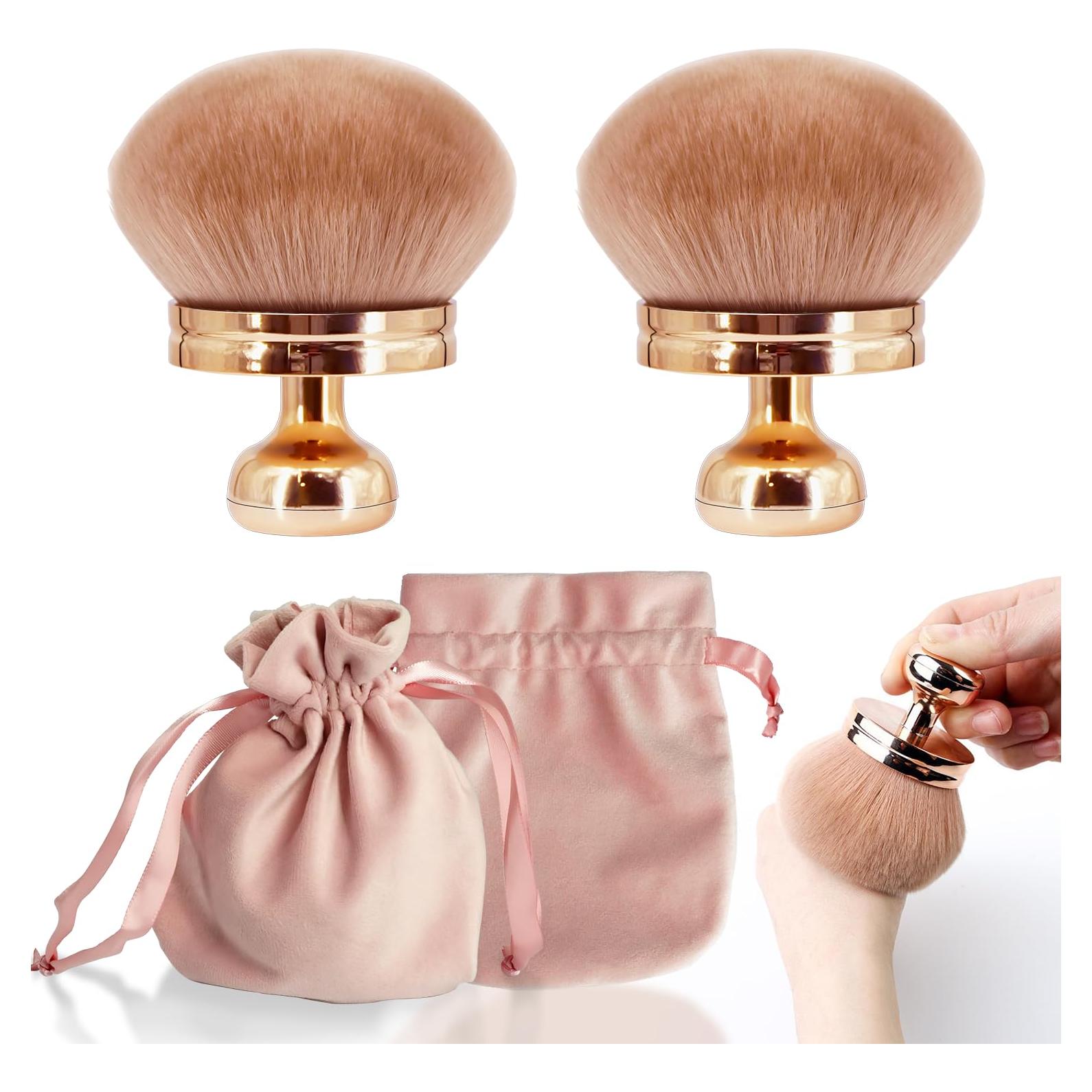 Conjunto de 2 Brochas de Maquillaje Corporal Holyenten 76 mm