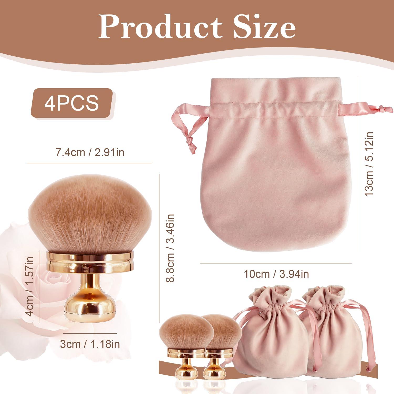 Conjunto de 2 Brochas de Maquillaje Corporal Holyenten 76 mm