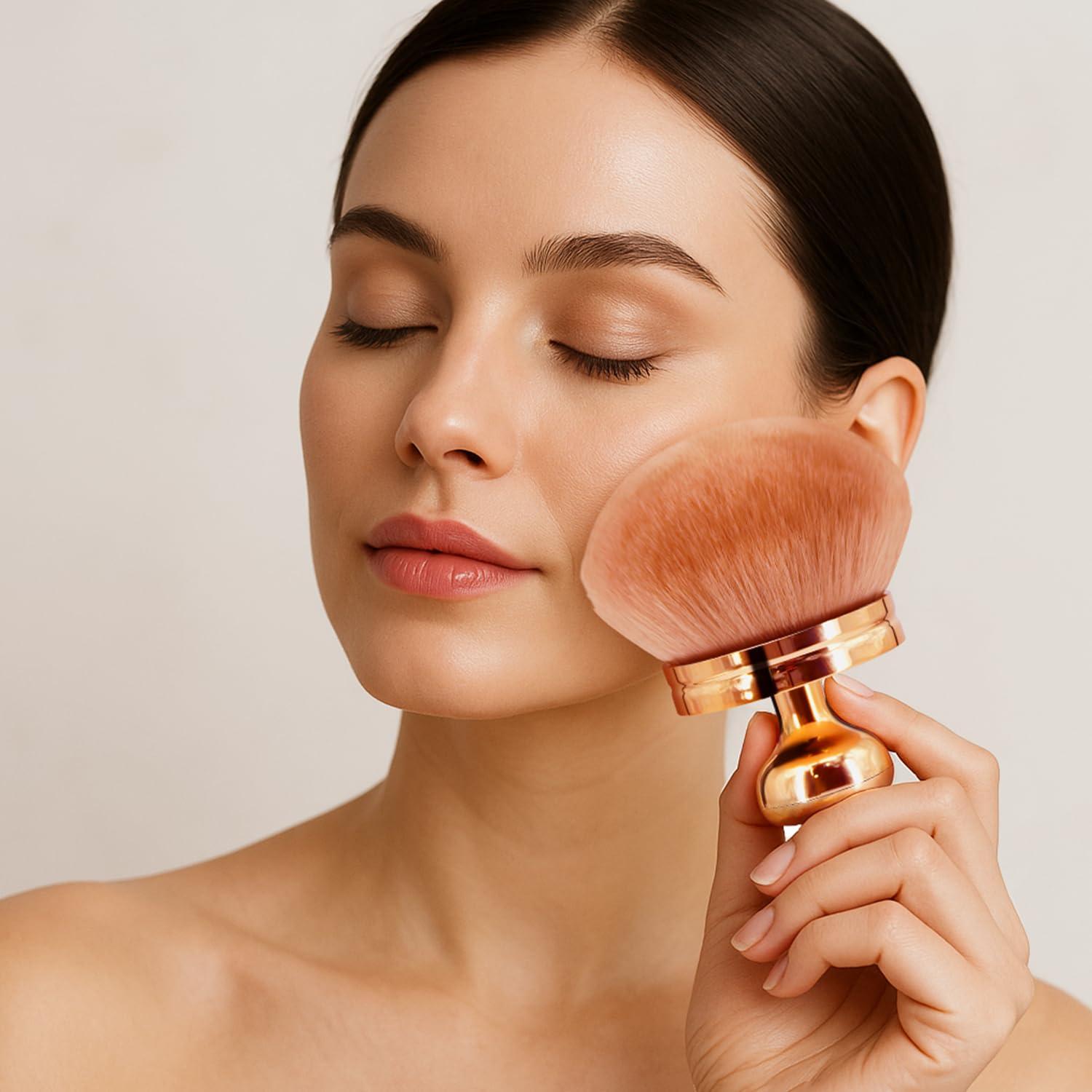 Conjunto de 2 Brochas de Maquillaje Corporal Holyenten 76 mm