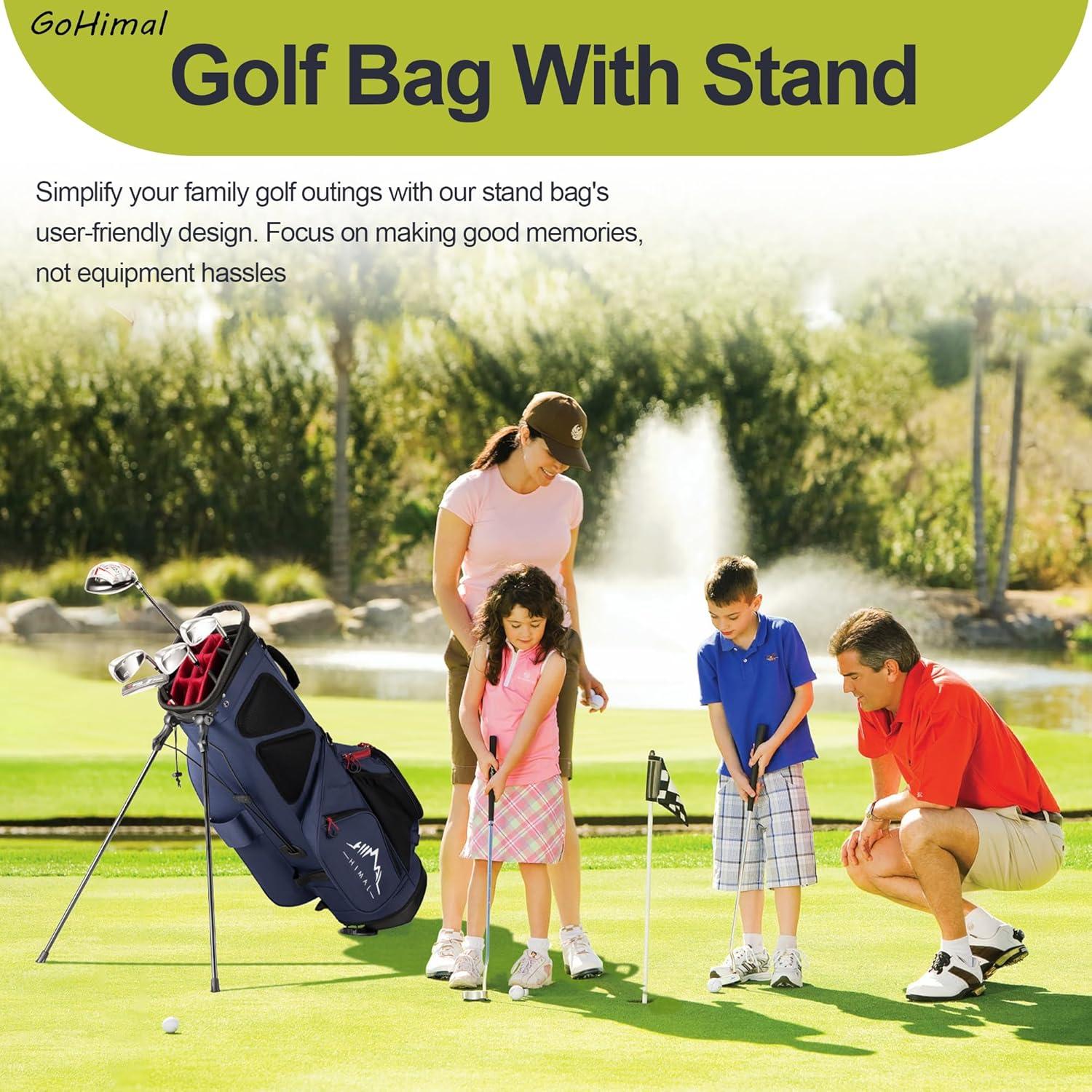 Bolsa de Golf GoHimal 14 Vías con Soporte y 10 Bolsillos