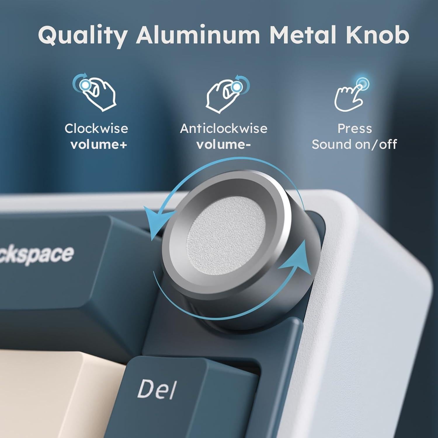 Teclado Mecánico RK Royal Kludge R65 Inalámbrico 60% Azul