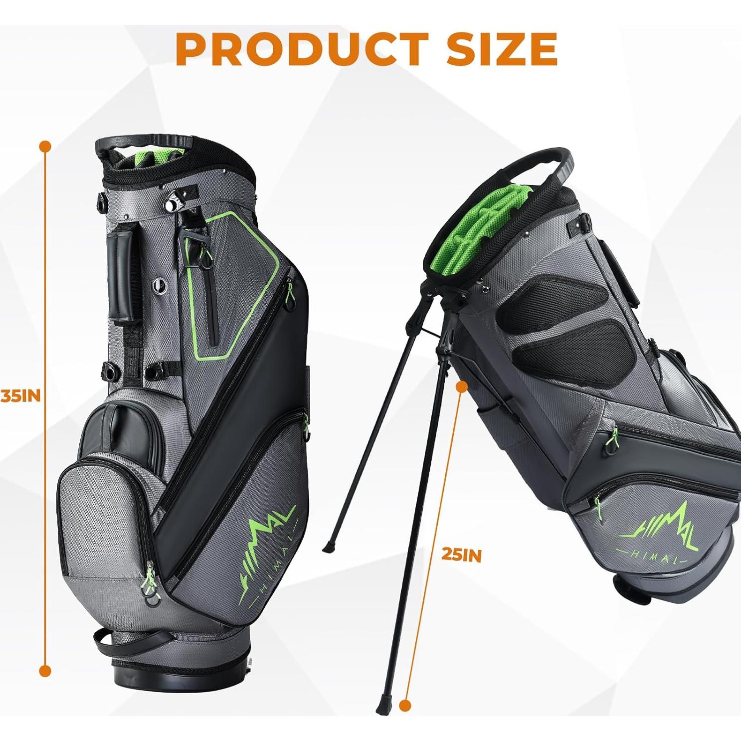 Bolsa de Golf UNIHIMAL con Soporte y 14 Divisores - Gris