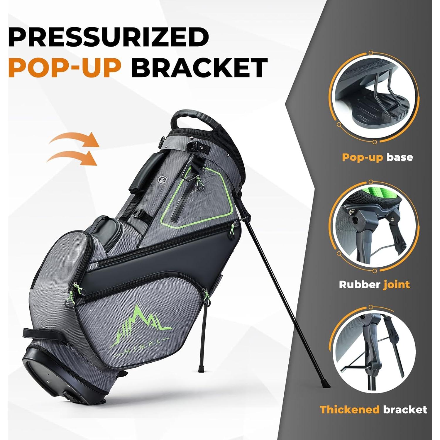 Bolsa de Golf UNIHIMAL con Soporte y 14 Divisores - Gris