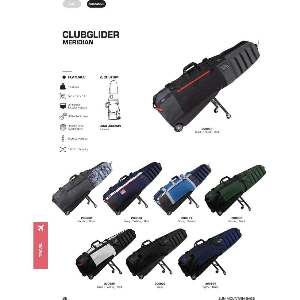 Bolsa de Viaje para Golf Sun Mountain ClubGlider Meridian 132cm