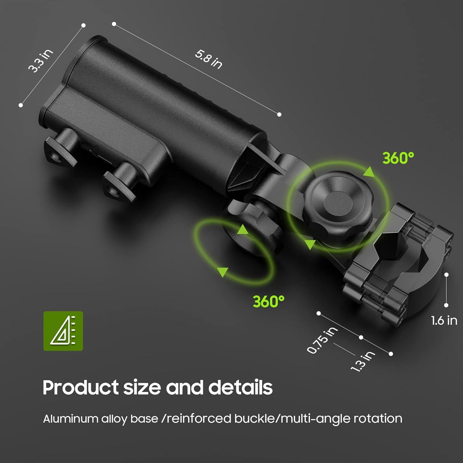 Soporte para Paraguas 10L0L de Aluminio para Carrito de Golf