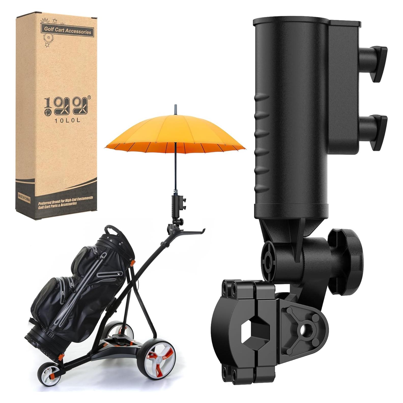 Soporte para Paraguas 10L0L - Aluminio Ajustable 180° para Carritos