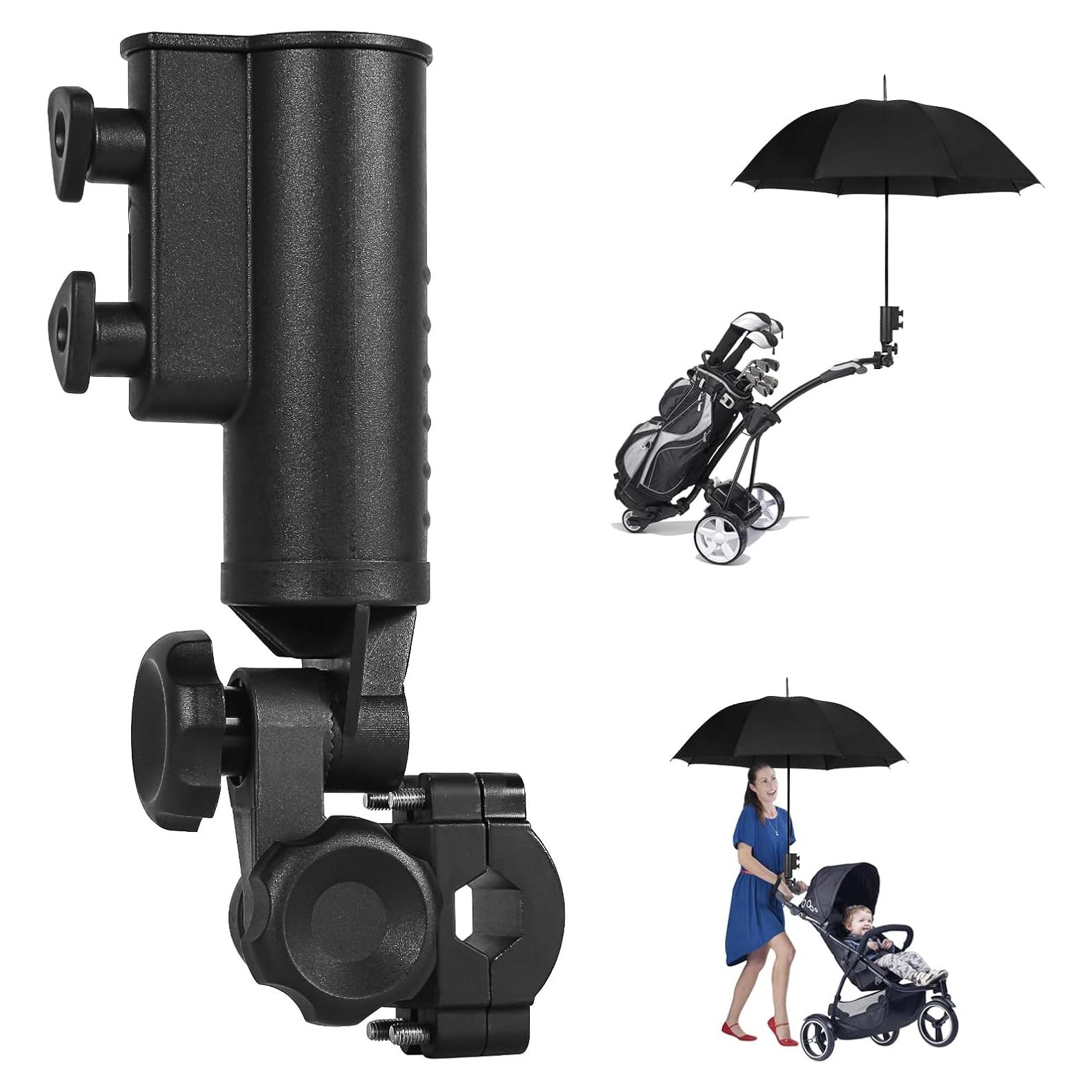 Soporte para Paraguas CHENGWEI Ajustable 180° para Carro de Golf