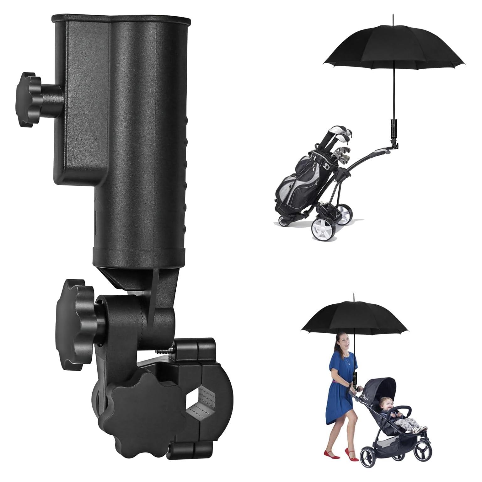 Soporte para Paraguas CHENGWEI Ajustable 180° para Carro de Golf