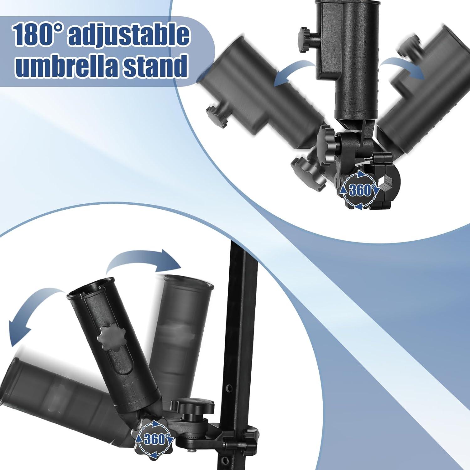 Soporte para Paraguas CHENGWEI Ajustable 180° para Carro de Golf