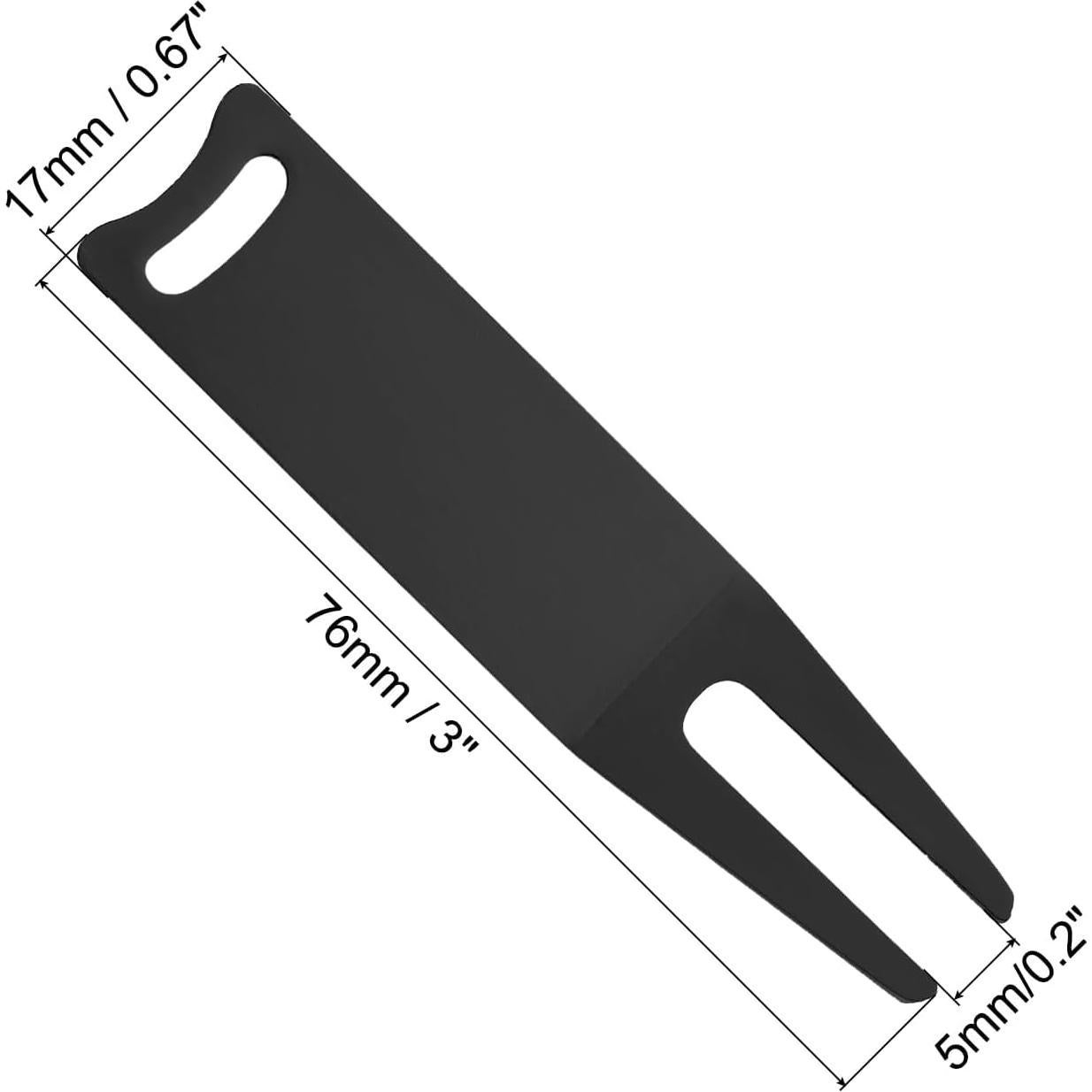 Herramienta de Reparación de Divots de Golf PATIKIL - Metal Negro