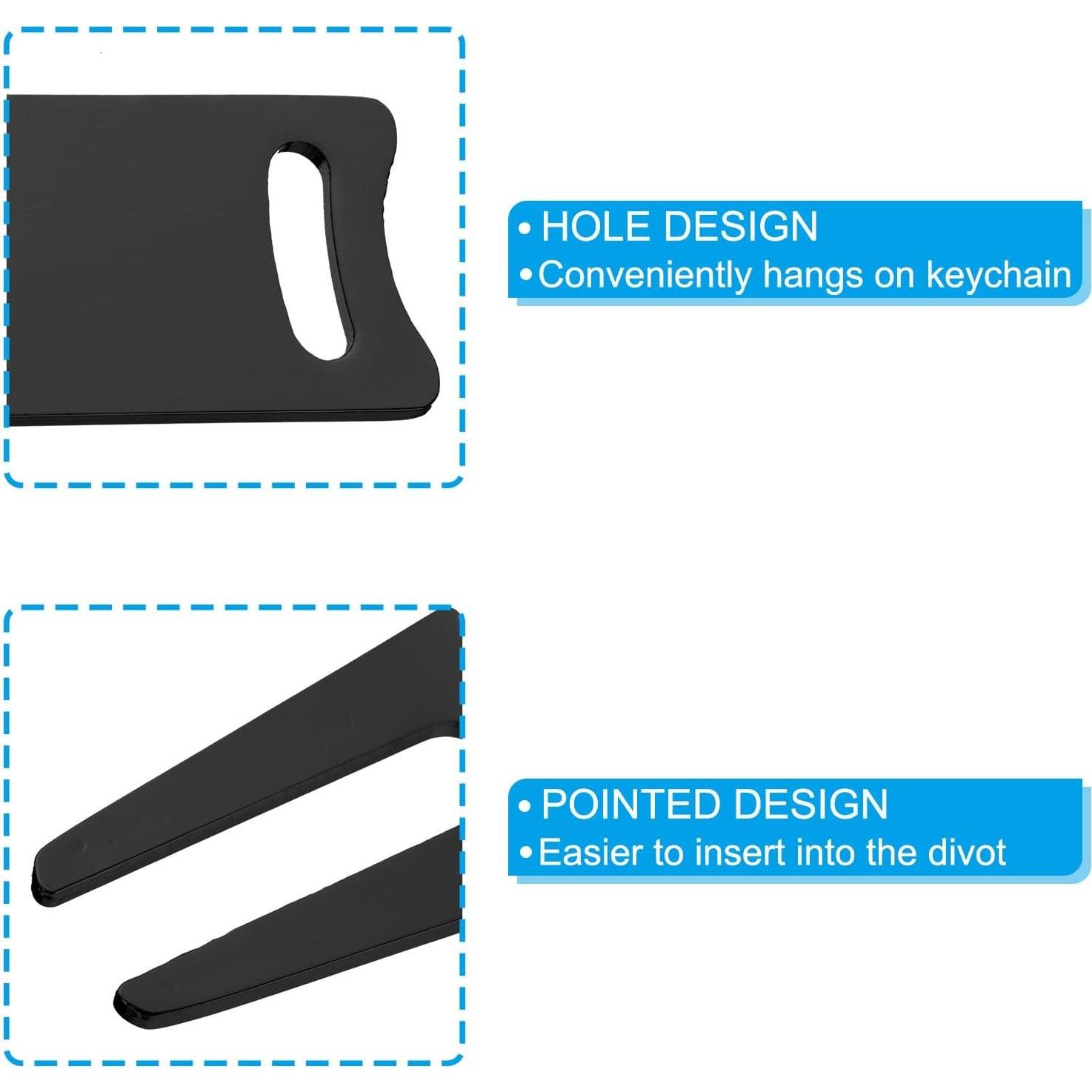 Herramienta de Reparación de Divots de Golf PATIKIL - Metal Negro