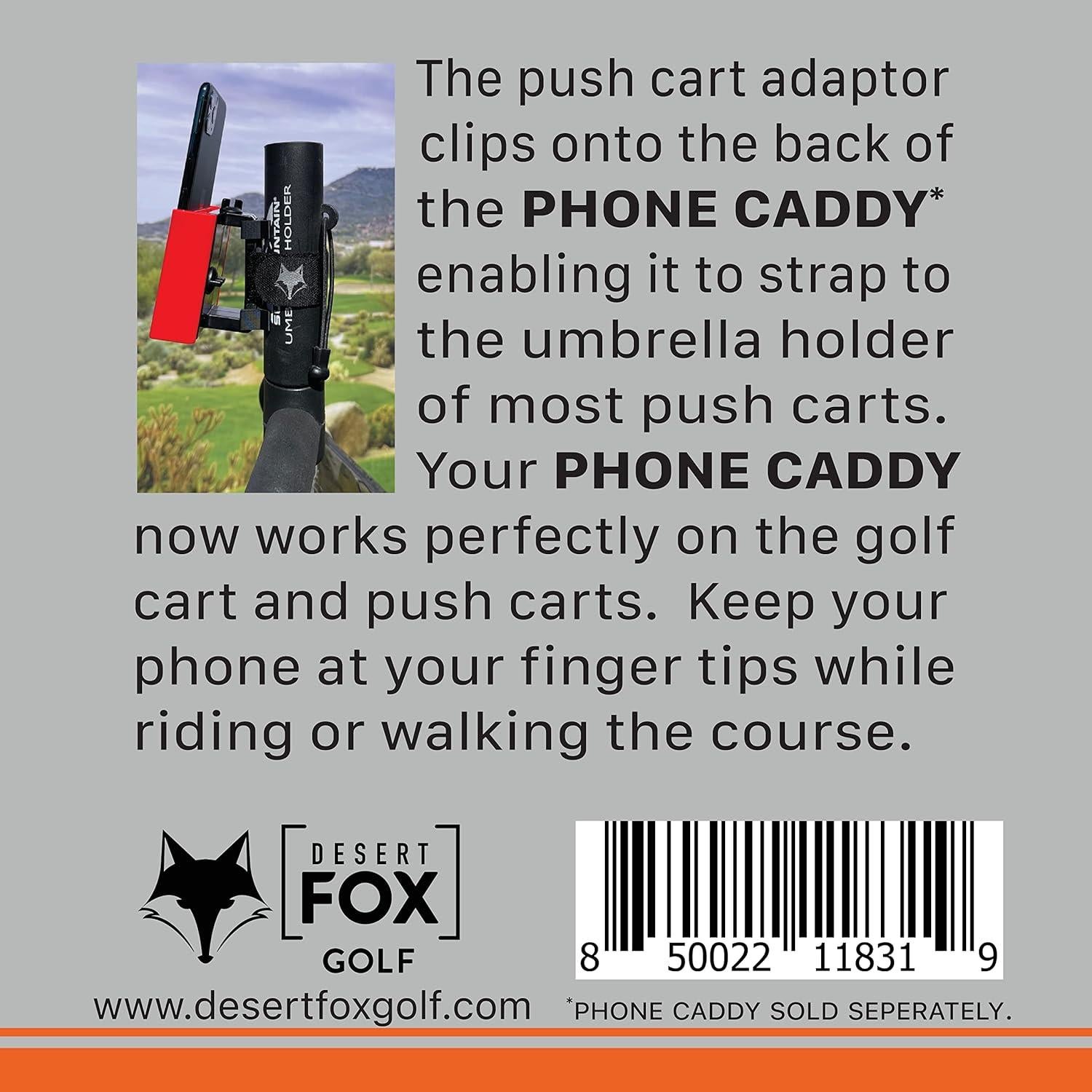 Adaptador para Carro de Golf Desert Fox - Soporte Teléfono Rojo