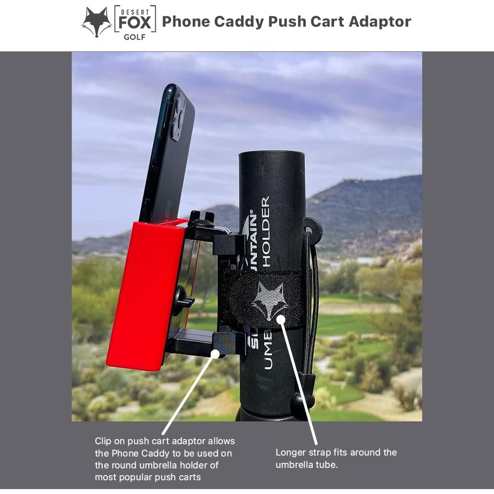 Adaptador para Carro de Golf Desert Fox - Soporte Teléfono Rojo