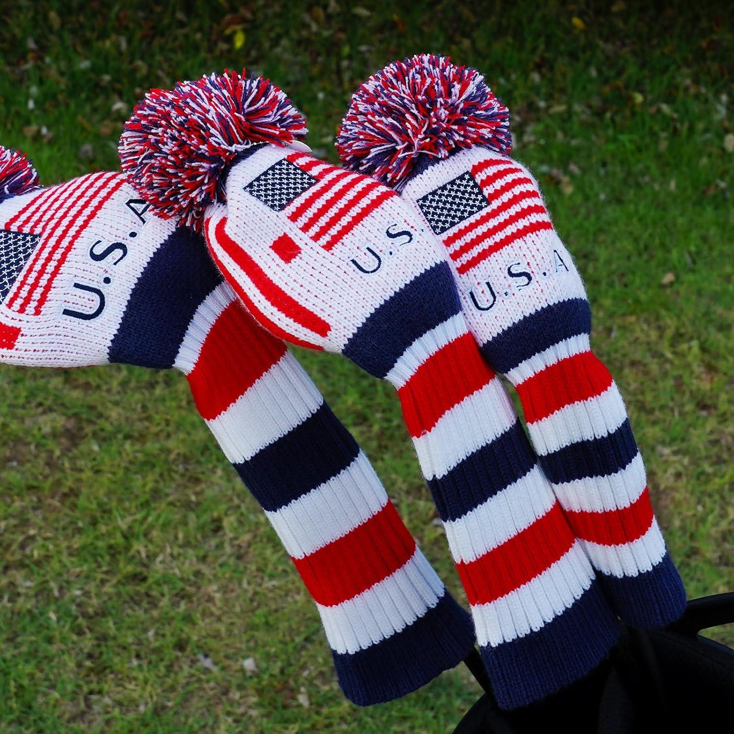 Cubierta de cabeza de palo de golf Craftsman, pom pom EE. UU.