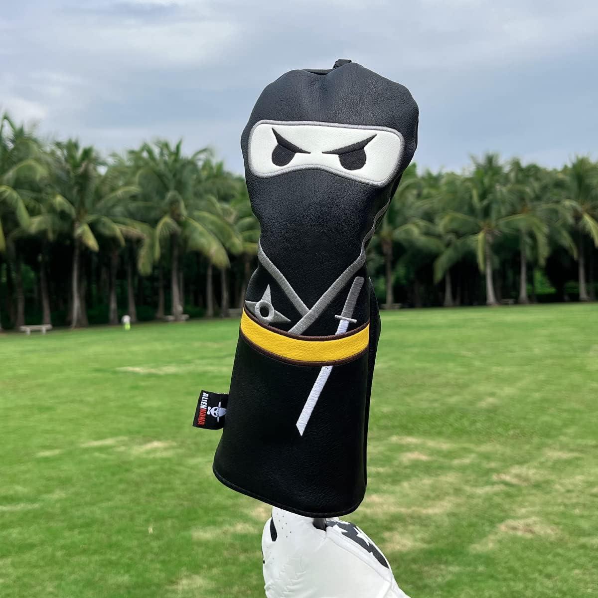 Cubiertas de Cabeza de Golf Aliennana Ninja Cuero Premium