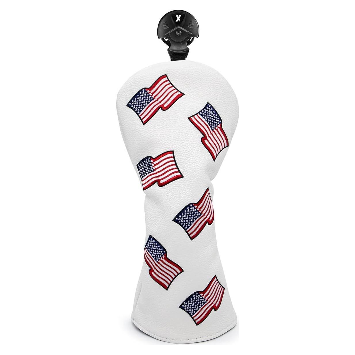 Cubiertas de Cabeza de Palos de Golf Barudan - Bandera EE. UU.