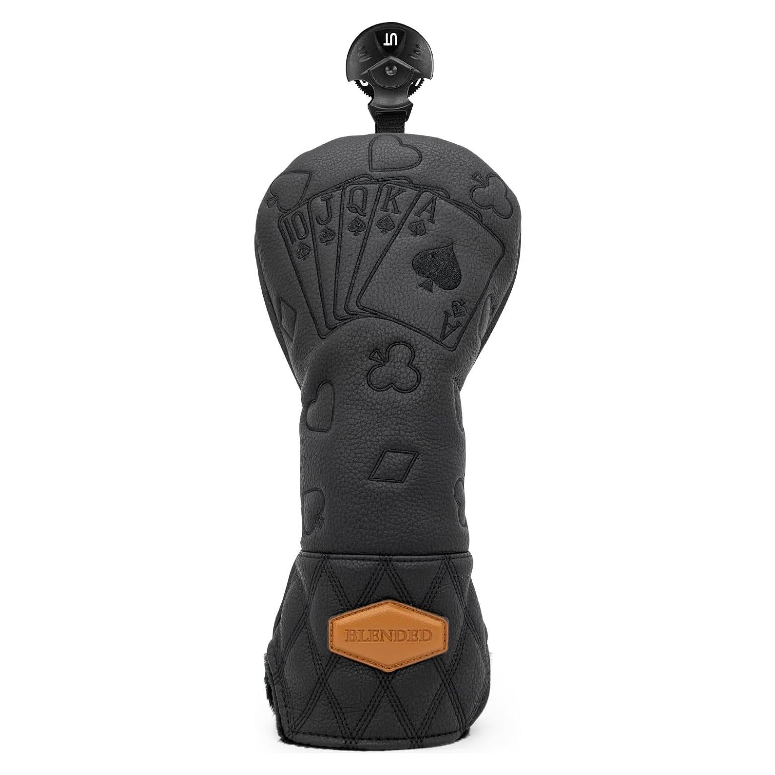 Cubierta de Palo de Golf BAIRBRE de Cuero Negro para Híbrido