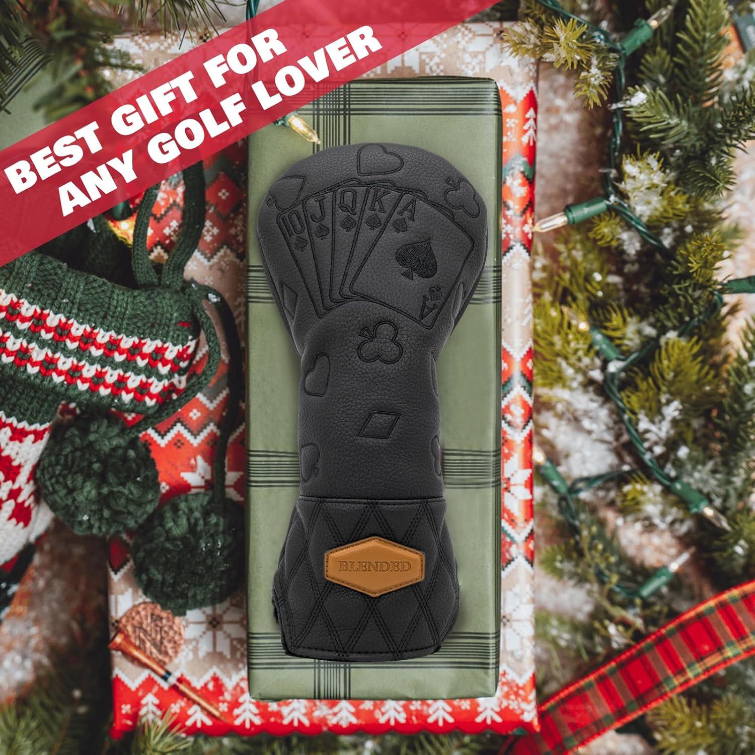 Cubierta de Palo de Golf BAIRBRE de Cuero Negro para Híbrido