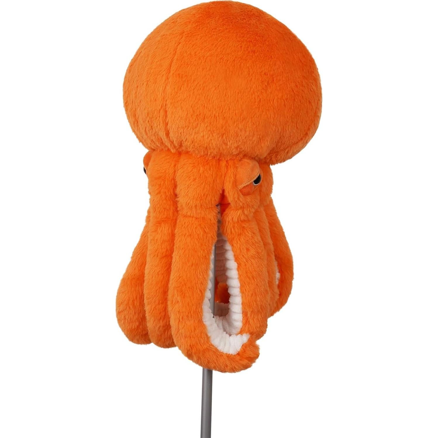 Cubierta de Driver de Golf mytag Pulpo Naranja de Peluche