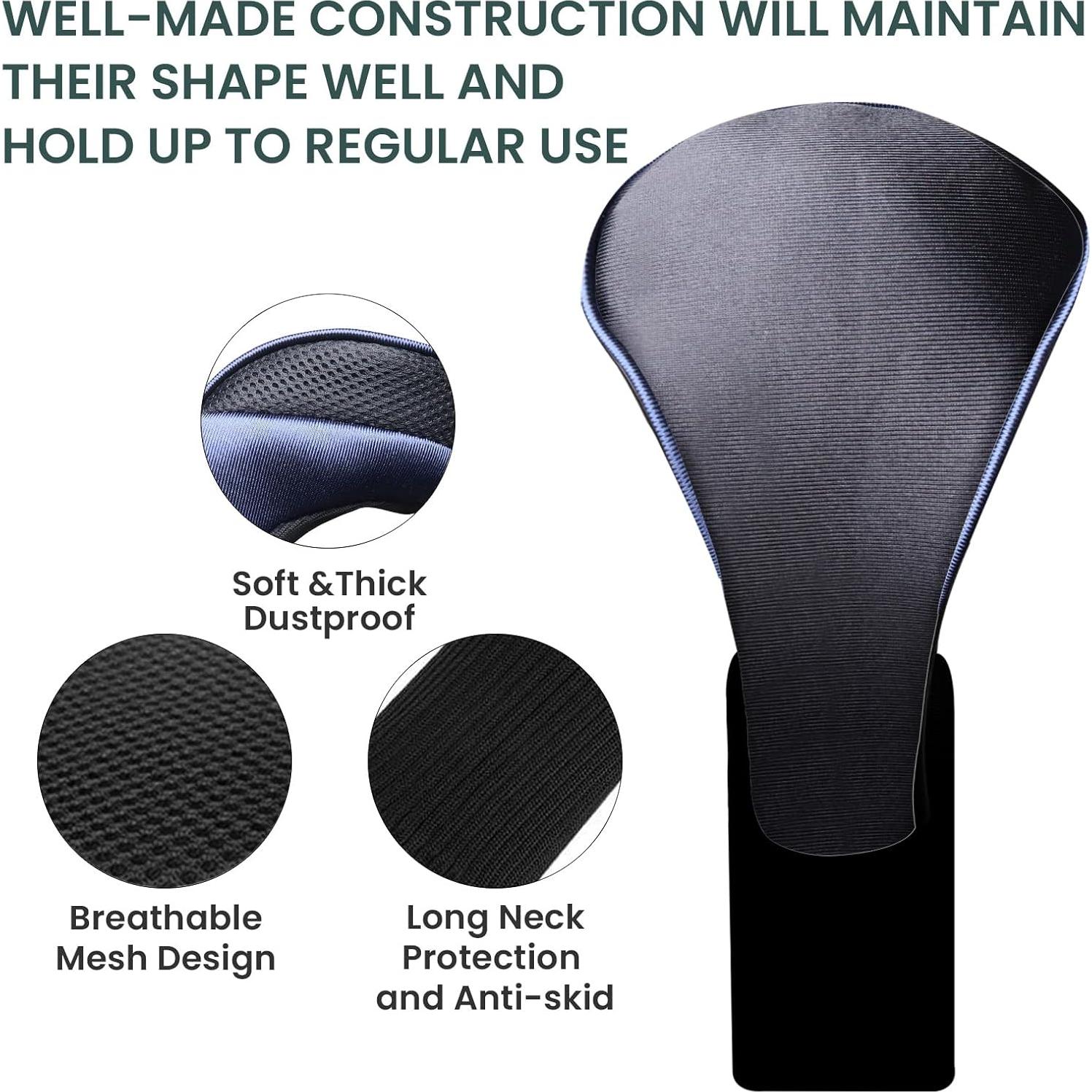 Fundas para Cabezas de Palos de Golf FINGER TEN GCCW2001 - Azul y Negro