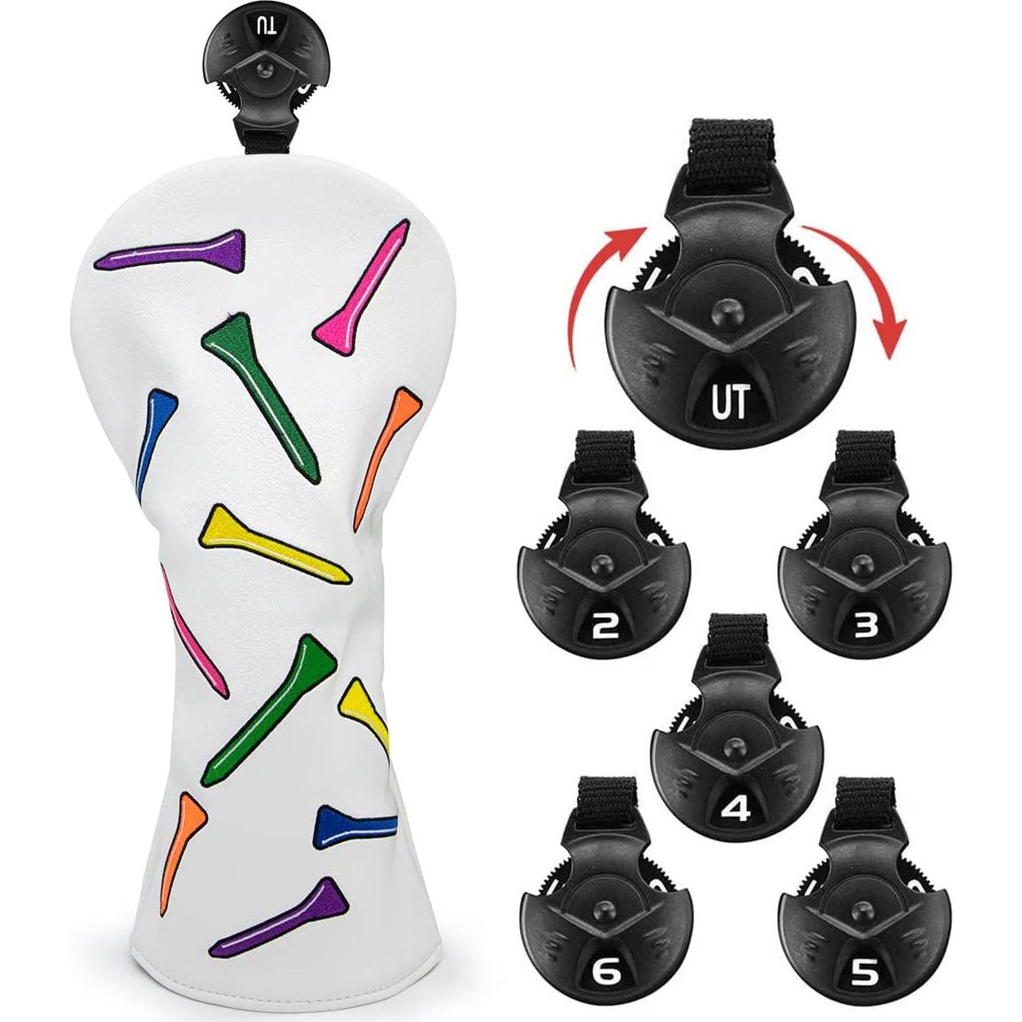 Cubiertas de Palos de Golf Montela Golf - 3 Piezas Coloridas