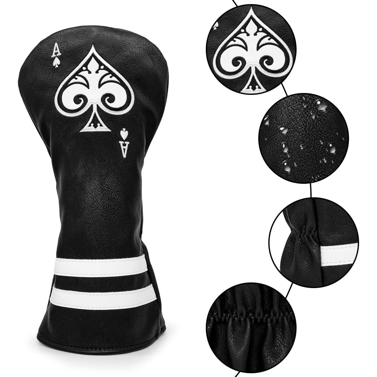 Cubierta de Driver de Golf Barudan Negra - Ajuste Universal