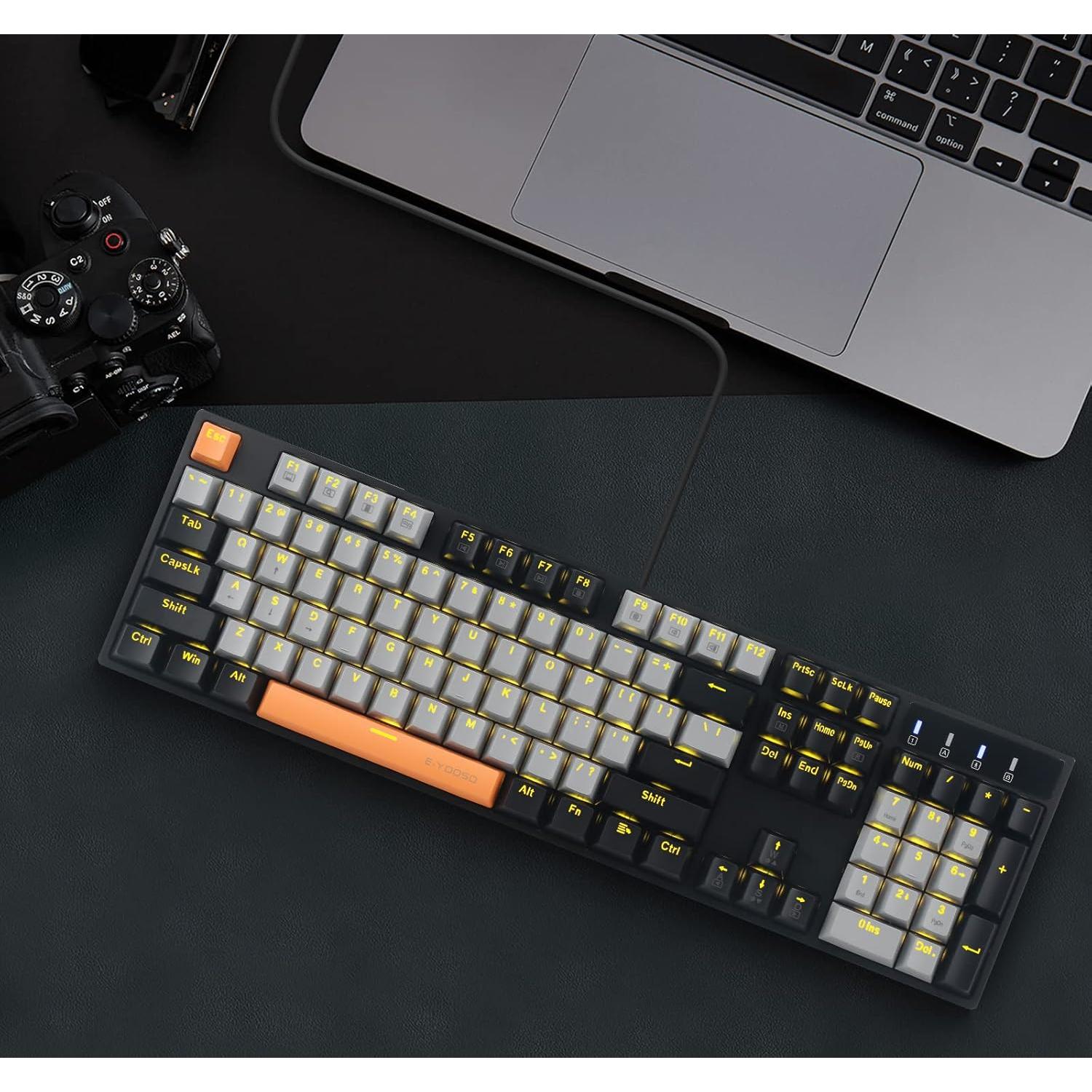 Teclado Mecánico E-YOOSO Z-14 104 Teclas Retroiluminado