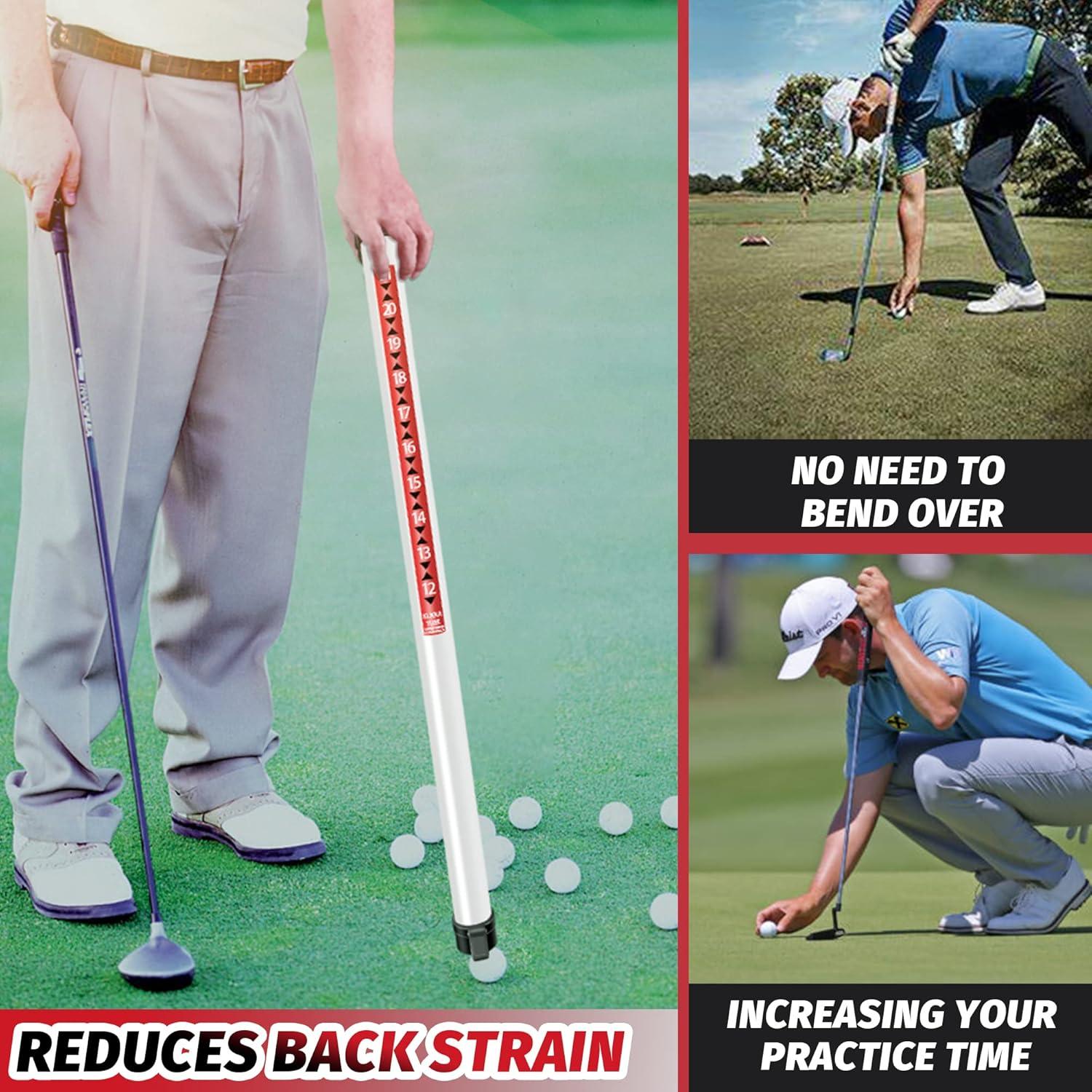 Recogedor de Pelotas de Golf Golfupp 90 cm Plástico Negro