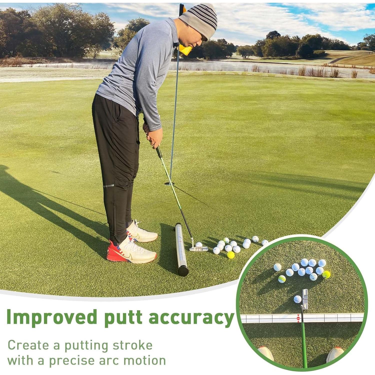 Recogedor de Pelotas de Golf Golfupp 90 cm Plástico Negro