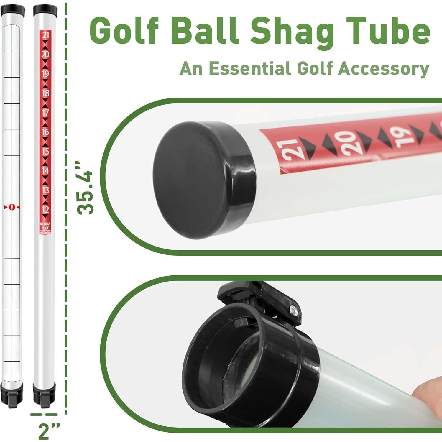 Recogedor de Pelotas de Golf Golfupp 90 cm Plástico Negro