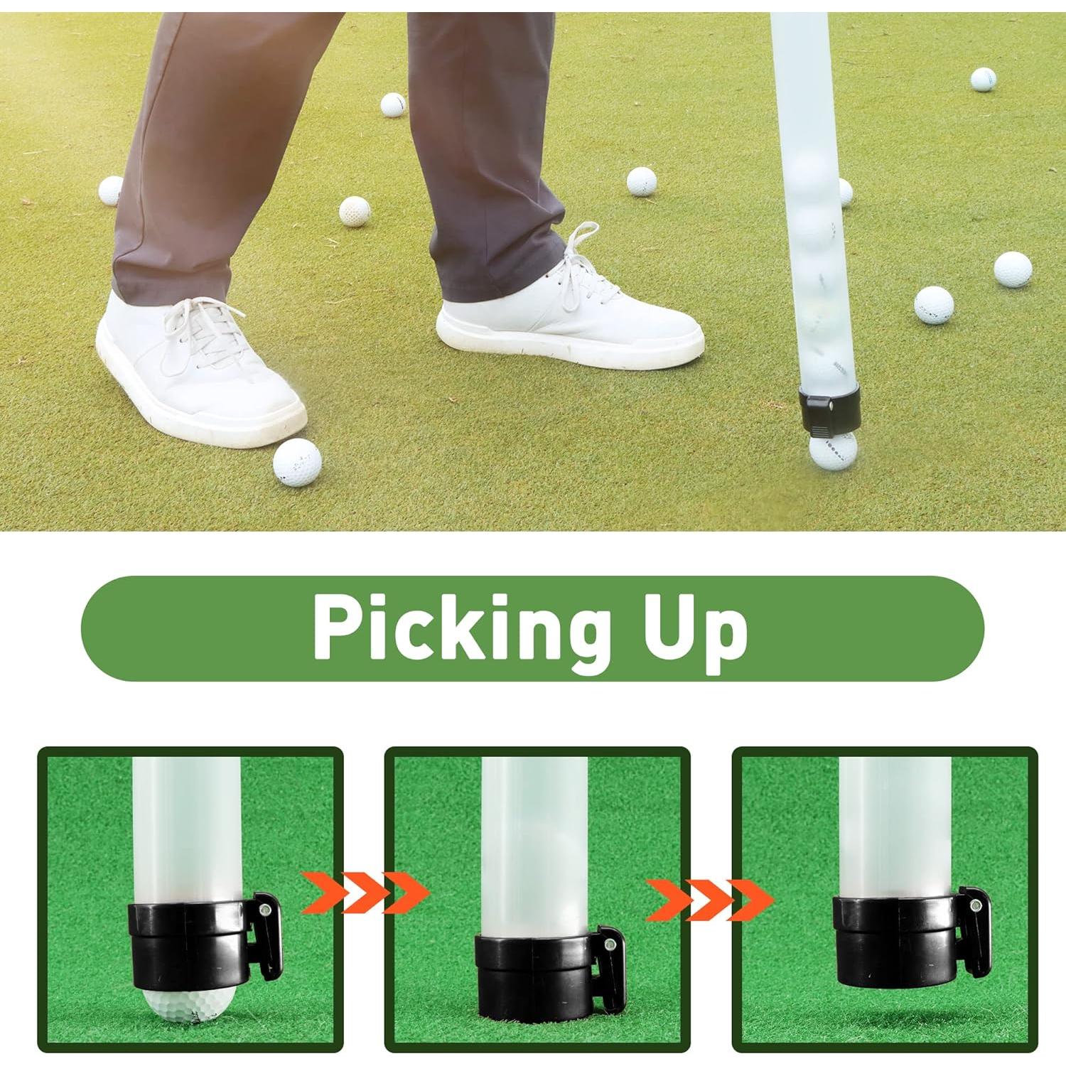 Recogedor de Pelotas de Golf Golfupp 90 cm Plástico Negro