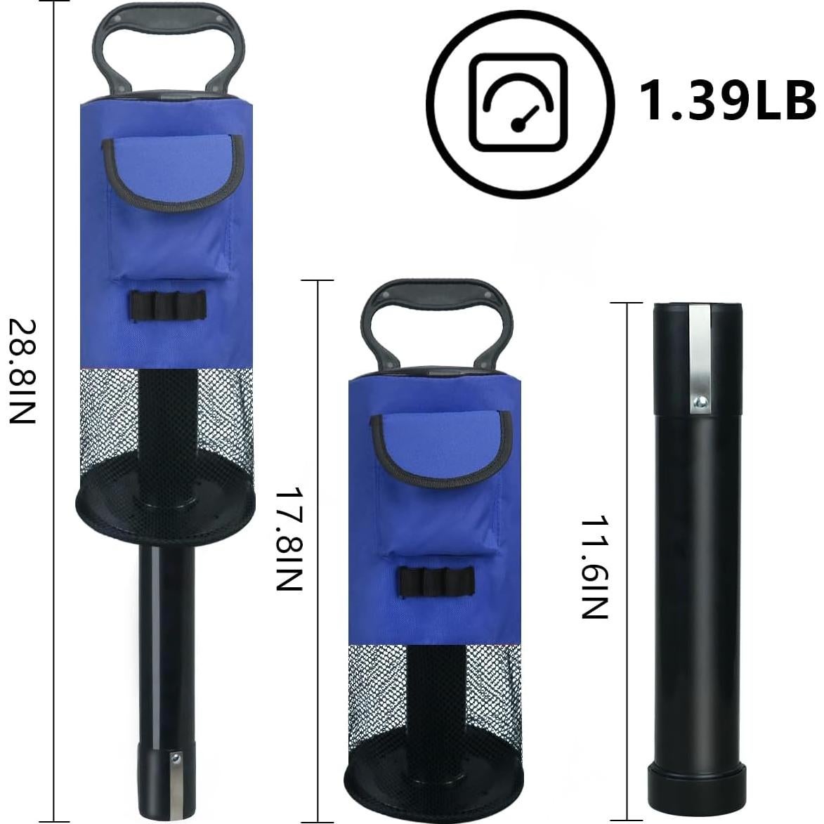 Recogedor de Pelotas de Golf HOW TRUE Bolsa Shag Portátil 75cm