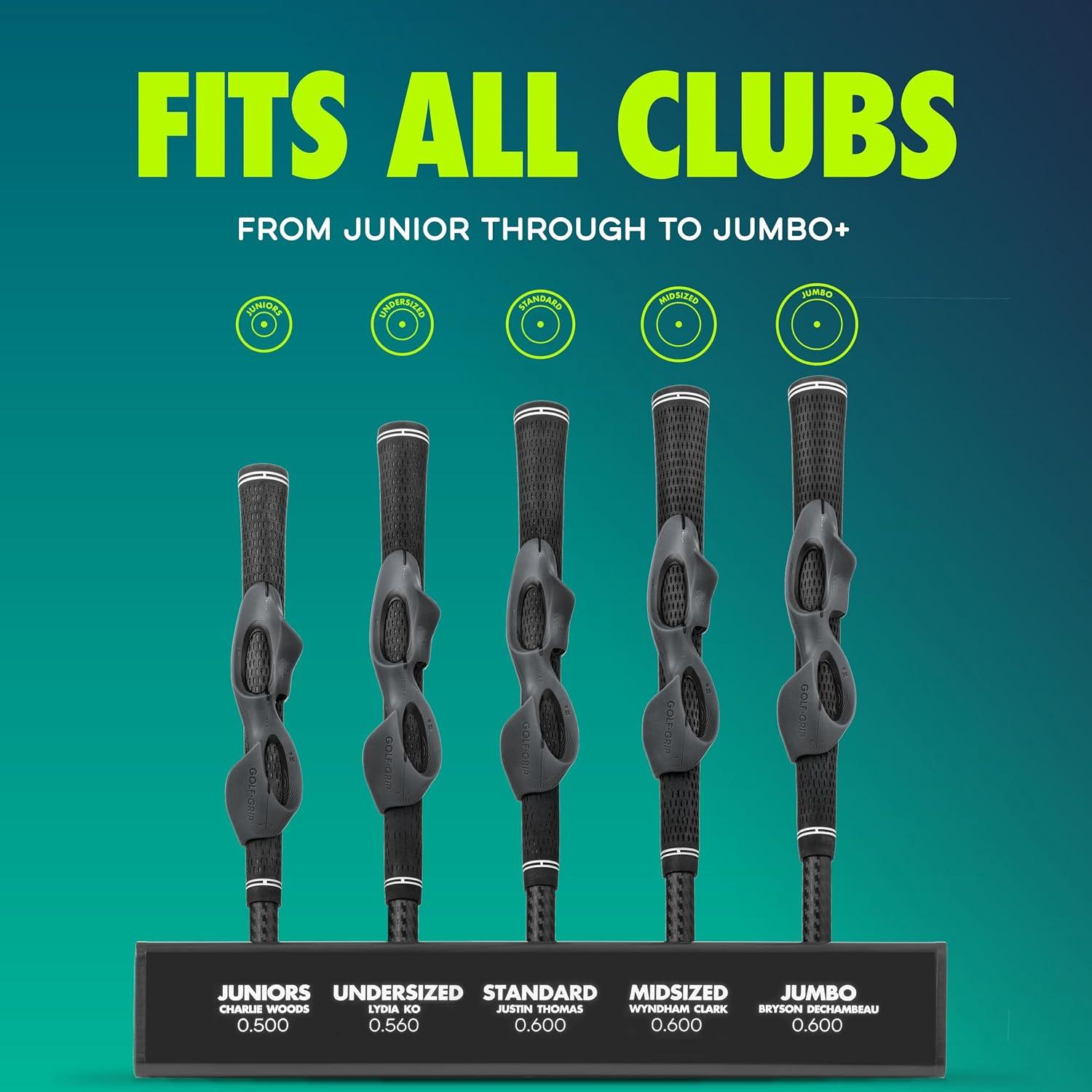 GOLF-GRIP Ayuda de Entrenamiento para Golfistas Diestros - Corrección de Slices y Hooks