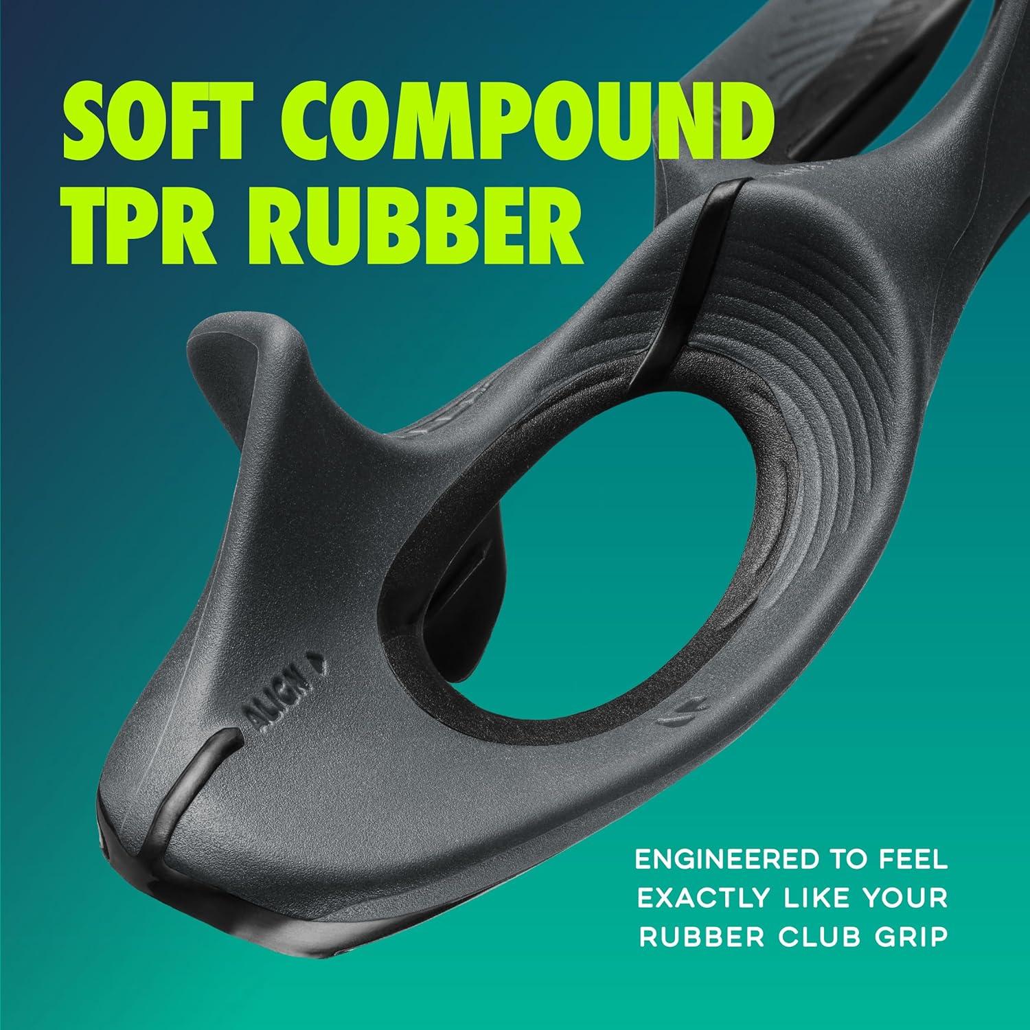 GOLF-GRIP Ayuda de Entrenamiento para Golfistas Diestros - Corrección de Slices y Hooks