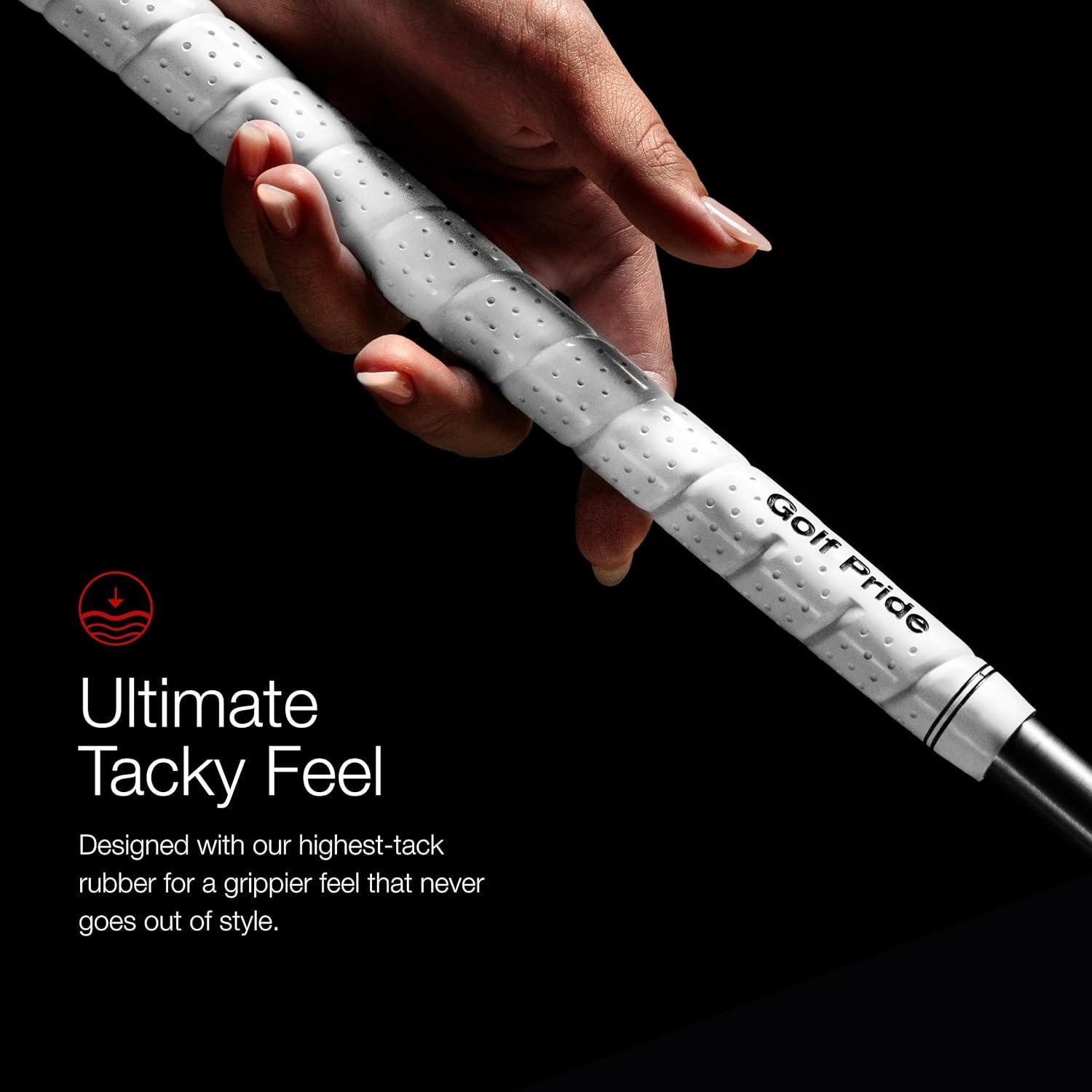 Agarre de Golf Golf Pride Tour Wrap 2G - Caucho Negro Mediano