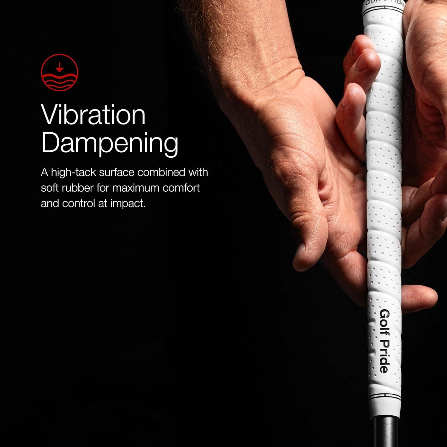 Agarre de Golf Golf Pride Tour Wrap 2G - Caucho Negro Mediano