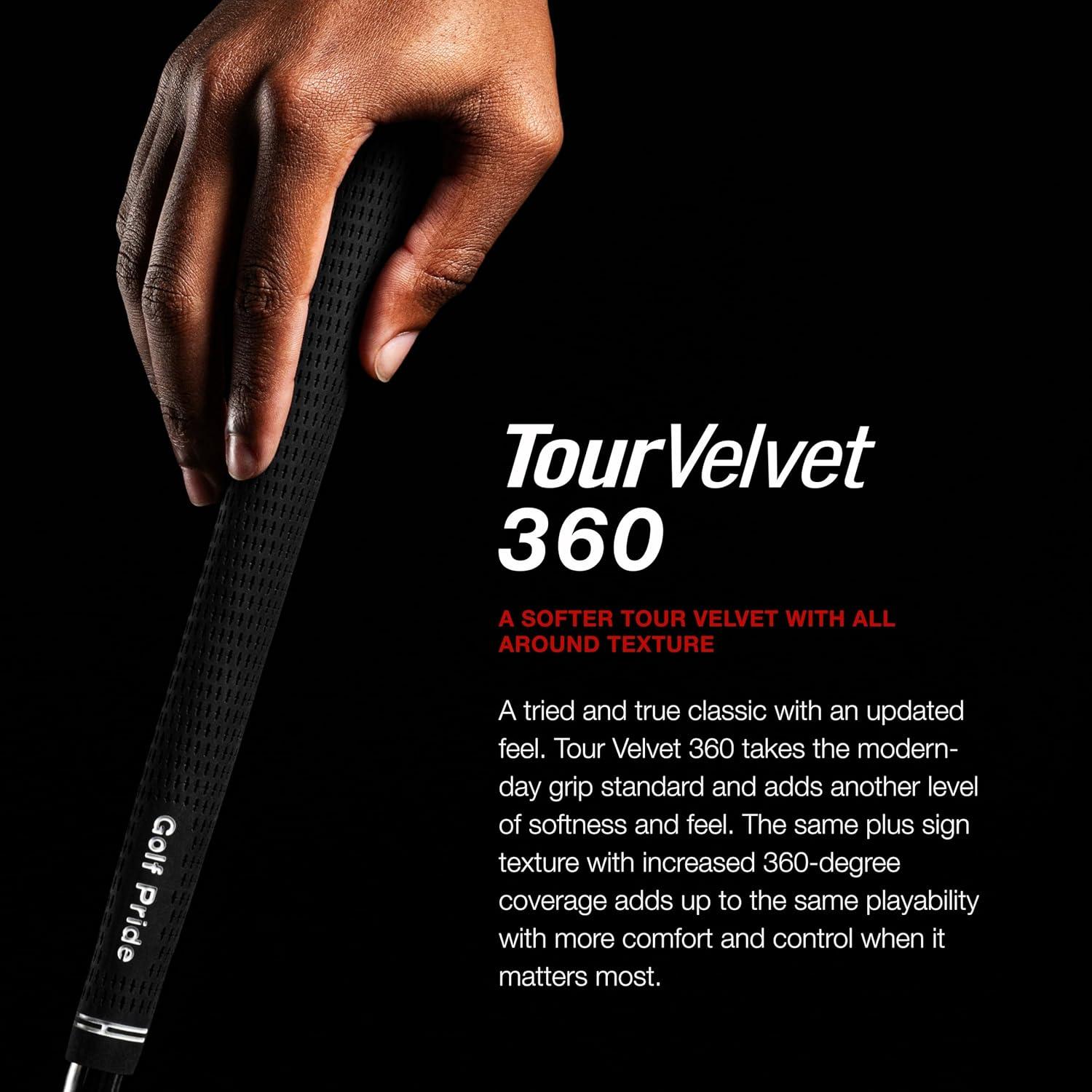 Agarre de Golf Golf Pride Tour Velvet 360 - Antideslizante y Cómodo