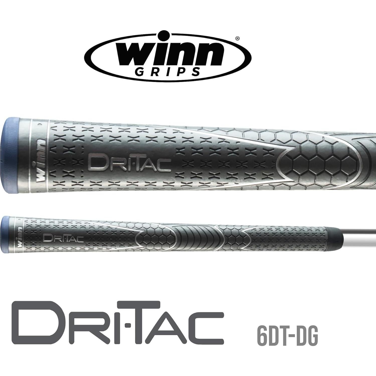 Empuñadura de Golf Winn Dri-Tac Midsize Gris Oscuro 50g