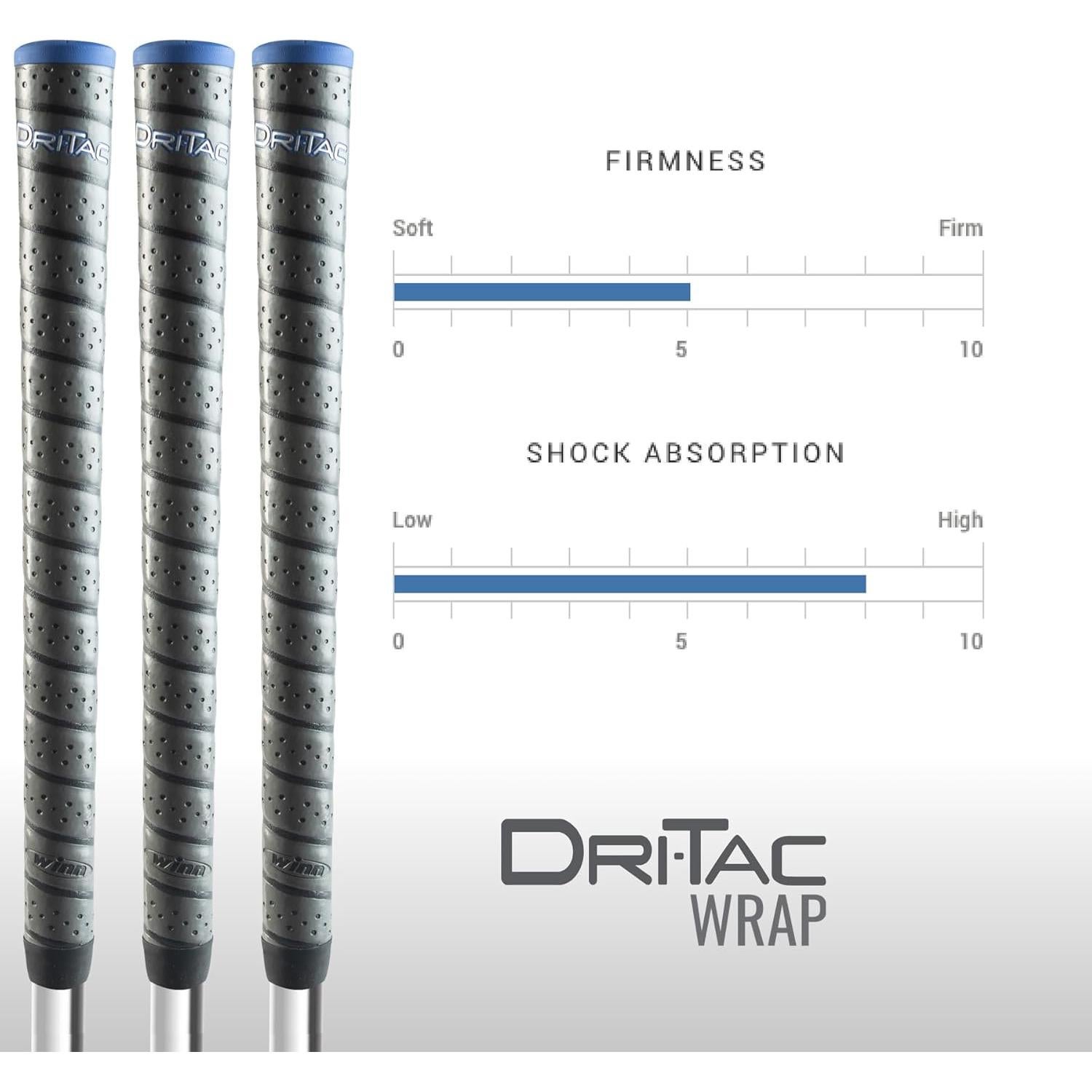 Agarraderas de Golf Winn Dri-Tac Wrap Midsize 13 Piezas