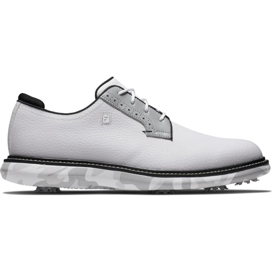 Zapato de Golf FootJoy Traditions Hombre 10.5 Blanco/Camo Gris