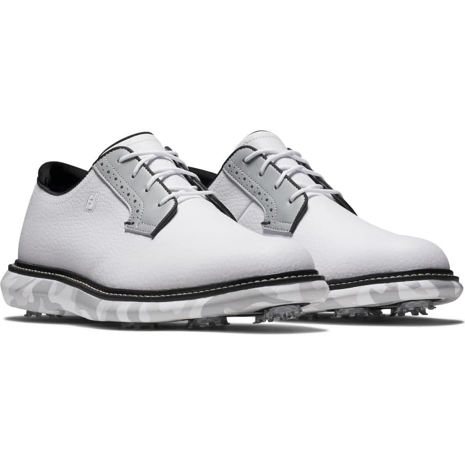 Zapato de Golf FootJoy Traditions Hombre 10.5 Blanco/Camo Gris