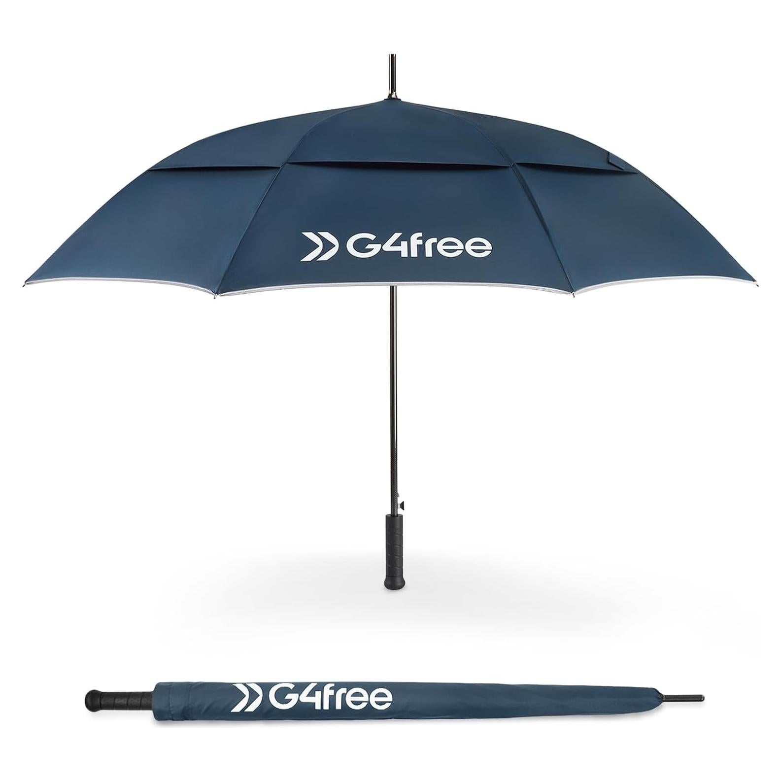 Paraguas de Golf G4Free 157 cm Fibra de Carbono a Prueba de Viento