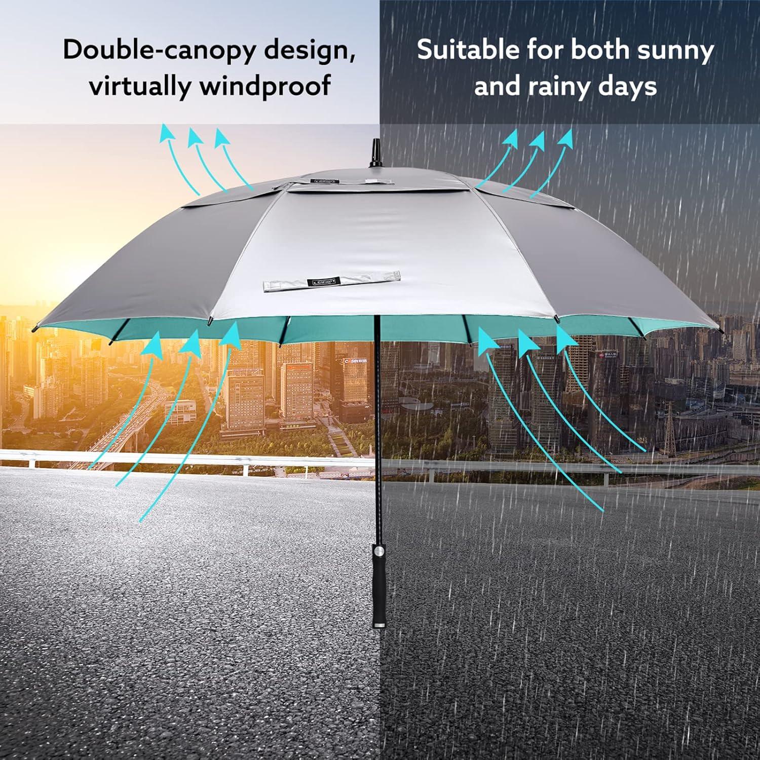 Paraguas G4Free 68" UV Auto Abrir para Golf y Playa