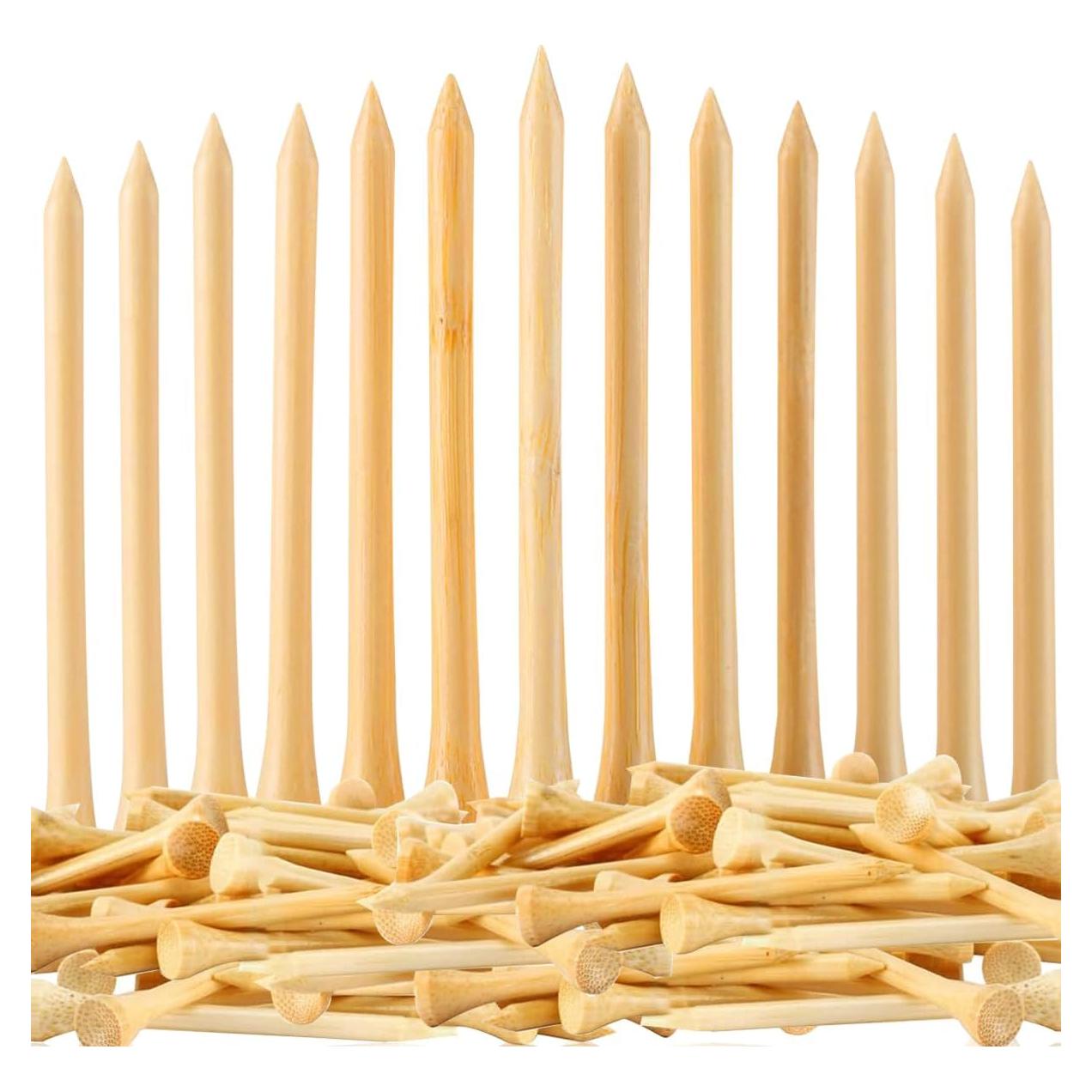 Tees de Golf de Bambú 110 Pcs 8.26 cm Biodegradables JYWYBF