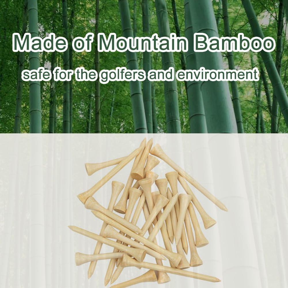 Tees de Golf de Bambú 110 Pcs 8.26 cm Biodegradables JYWYBF