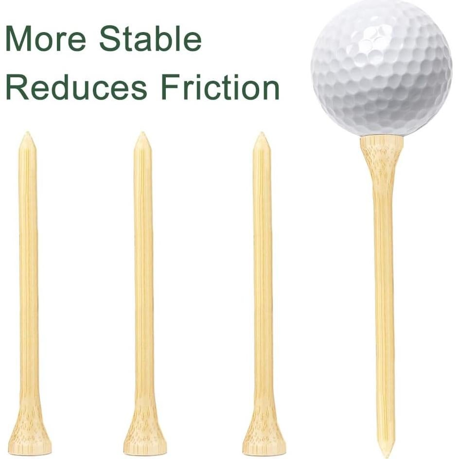 Tees de Golf de Bambú 110 Pcs 8.26 cm Biodegradables JYWYBF