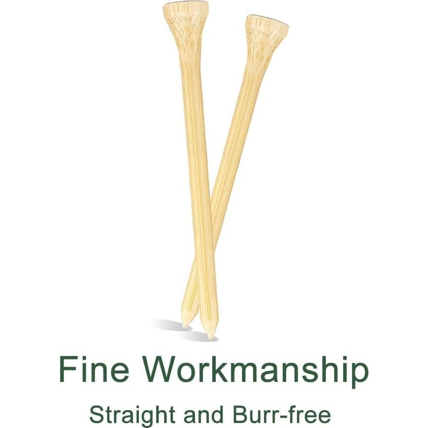 Tees de Golf de Bambú 110 Pcs 8.26 cm Biodegradables JYWYBF