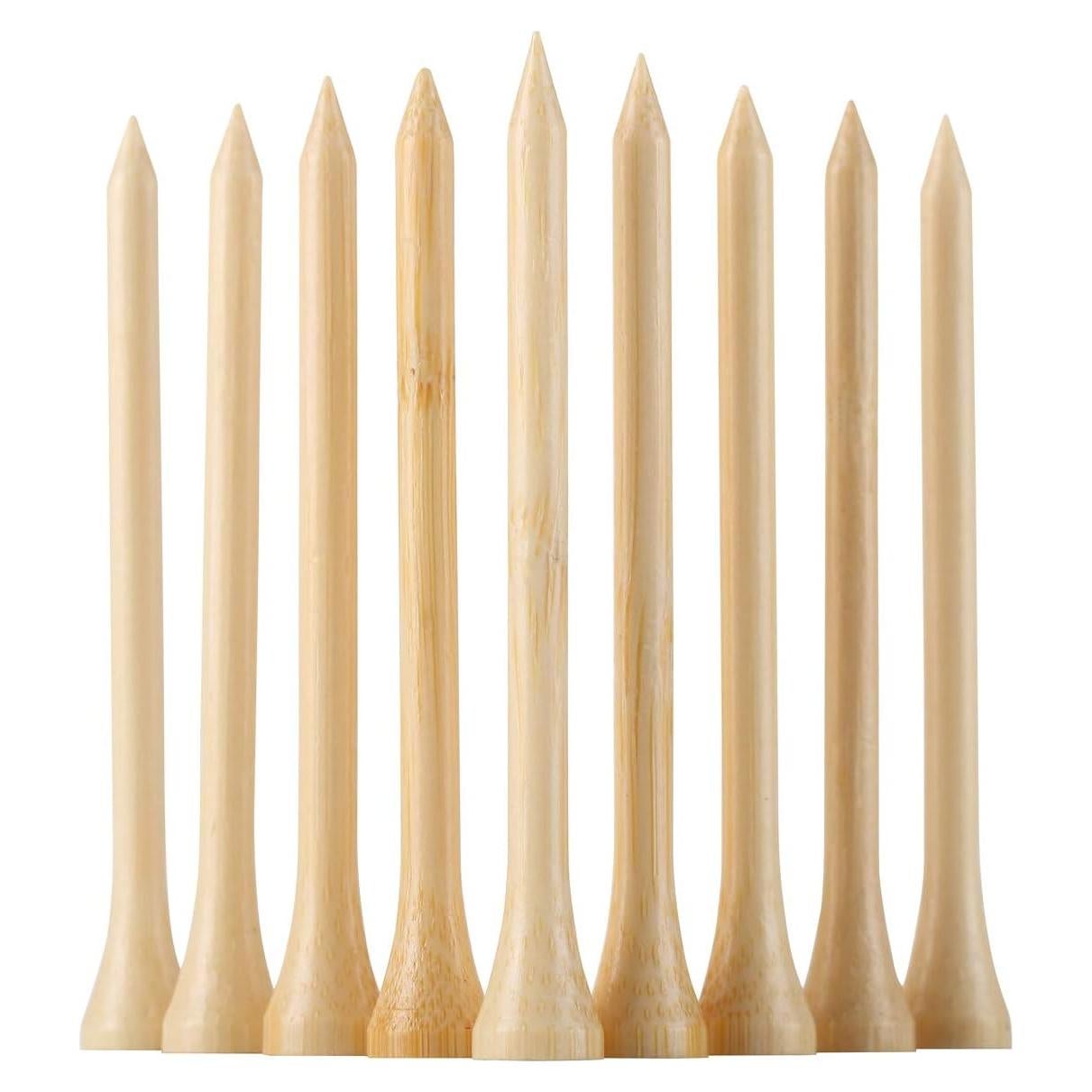 Tees de Golf de Bambú GFGL 100 Pcs 83 mm Biodegradables